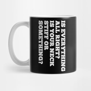 Sideways Text Funny Mug